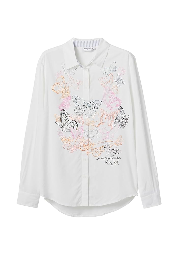 白　Gジャン　Desigual 刺繍入り　レディース　L 白 Gジャン Desigual 刺繍入り レディース L Desigual